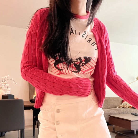 100% Authentic Chrisitan Dior Butterfly Crew Nexk T shirt 22SS - Picture 4 of 9